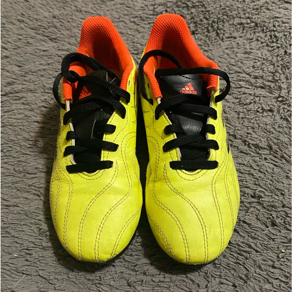 adidas Kids Neon Yellow and Orange Sneakers